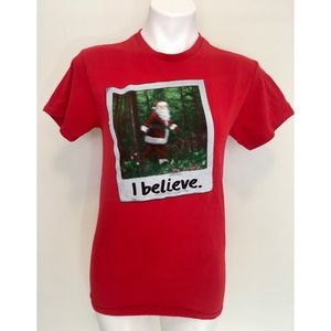 Red Santa Conspiracy Photo T-shirt